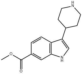 1H-Indole-6-carboxylic acid, 3-(4-piperidinyl)-, methyl ester