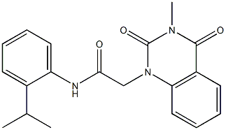 2-(3-methyl-2,4-dioxoquinazolin-1-yl)-N-(2-propan-2-ylphenyl)acetamide