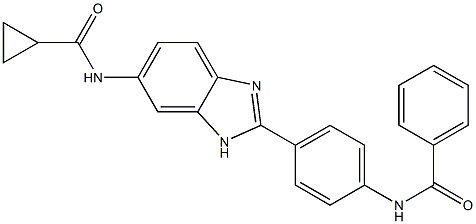 N-[4-(5-cyclopropanecarboxamido-1H-benzimidazol-2-yl)phenyl]benzamide