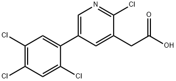 2-Chloro-5-(2,4,5-trichlorophenyl)pyridine-3-acetic acid