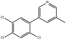 3-Methyl-5-(2,4,5-trichlorophenyl)pyridine