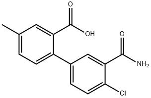 2-(3-Carbamoyl-4-chlorophenyl)-5-methylbenzoic acid