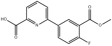 6-(4-Fluoro-3-methoxycarbonylphenyl)picolinic acid