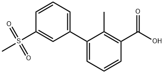 2-Methyl-3-(3-methylsulfonylphenyl)benzoic acid