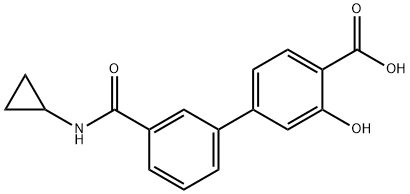 4-[3-(Cyclopropylaminocarbonyl)phenyl]-2-hydroxybenzoic acid