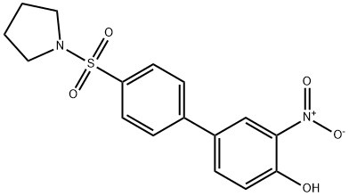 2-Nitro-4-[4-(pyrrolidinylsulfonyl)phenyl]phenol