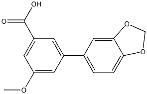 5-甲氧基-3-(3,4-亚甲二氧苯基)苯甲酸