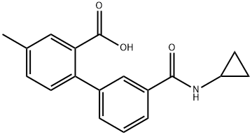 2-[3-(Cyclopropylaminocarbonyl)phenyl]-5-methylbenzoic acid