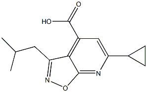 6-Cyclopropyl-3-isobutylisoxazolo[5,4-b]pyridine-4-carboxylic acid