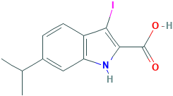 3-Iodo-6-(1-methylethyl)-1H-indole-2-carboxylic Acid