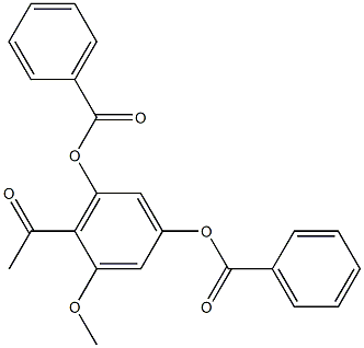 1-methoxy-2-acetyl-3,5-dibenzoyloxy-benzene