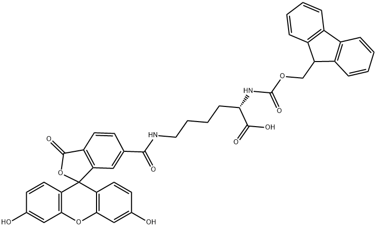 N6-[(3',6'-二羟基-3-氧代螺[异苯并呋喃-1(3H),9'-[9H]吨]-6-基)羰基]-N2-[芴甲氧羰基]-L-赖氨酸