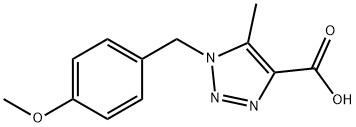 1H-1,2,3-Triazole-4-carboxylic acid, 1-[(4-methoxyphenyl)methyl]-5-methyl-