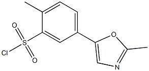 2-methyl-5-(2-methyl-1,3-oxazol-5-yl)benzenesulfonyl chloride