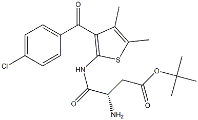 Butanoic acid, 3-aMino-4-[[3-(4-chlorobenzoyl)-4,5-diMethyl-2-thienyl]aMino]-4-oxo-, 1,1-diMethylethyl ester, (3S)-