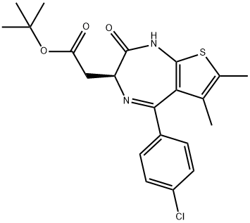 1H-Thieno[2,3-e]-1,4-diazepine-3-acetic acid, 5-(4-chlorophenyl)-2,3-dihydro-6,7-dimethyl-2-oxo-, 1,1-dimethylethyl ester, (3S)-