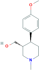 3R,4S-4-(4-甲氧基苯基)-3-羟甲基-1-甲基哌啶