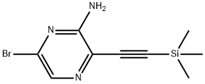 2-Pyrazinamine, 6-bromo-3-[2-(trimethylsilyl)ethynyl]-