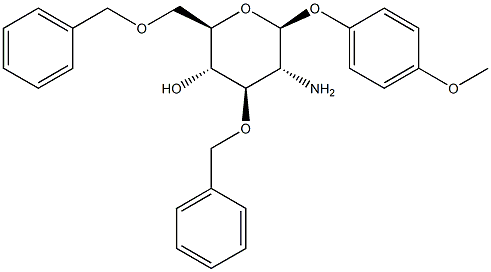 4-Methoxyphenyl 2-Amino-3,6-di-O-benzyl-2-deoxy-beta-D-glucopyranoside