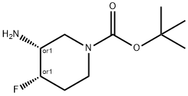 rel-(3S,4R)-3-氨基-4-氟哌啶-1-羧酸叔丁酯