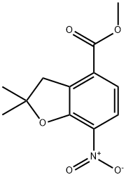 methyl 2,2-dimethyl-7-nitro-2,3-dihydrobenzofuran-4-carboxylate