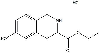 3-isoquinolinecarboxylic acid, 1,2,3,4-tetrahydro-6-hydroxy-, ethyl ester, hydrochloride (1:1)