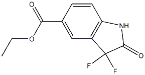 1H-Indole-5-carboxylic acid, 3,3-difluoro-2,3-dihydro-2-oxo-, ethyl ester