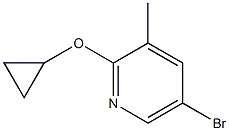 5-bromo-2-cyclopropoxy-3-methylpyridine