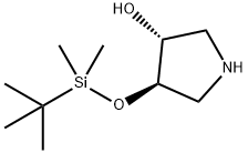 3-Pyrrolidinol, 4-[[(1,1-dimethylethyl)dimethylsilyl]oxy]-, (3R,4R)-