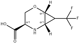 2-Oxa-5-azabicyclo[4.1.0]heptane-4-carboxylic acid, 7-(trifluoromethyl)-, (1R,4R,6S)-rel-