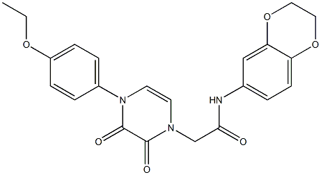 N-(2,3-dihydro-1,4-benzodioxin-6-yl)-2-[4-(4-ethoxyphenyl)-2,3-dioxopyrazin-1-yl]acetamide