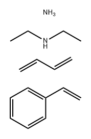 Ethanamine, N-ethyl-, reaction products with maleated oligomeric polybutadiene-styrene polymer, ammonium salts, compds. with diethylamine