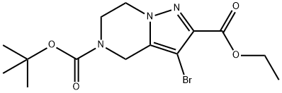 5-tert-butyl 2-ethyl 3-bromo-6,7-dihydropyrazolo[1,5-a]pyrazine-2,5(4H)-dicarboxylate