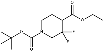 1-tert-butyl 4-ethyl 3,3-difluoropiperidine-1,4-dicarboxylate