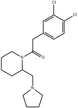 2-(3,4-Dichlorophenyl)-1-(2-(pyrrolidin-1-ylMethyl)piperidin-1-yl)ethanone hydrochloride