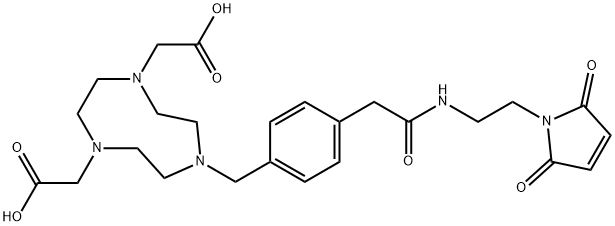 1H-1,4,7-Triazonine-1,4(5H)-diacetic acid, 7-[[4-[2-[[2-(2,5-dihydro-2,5-dioxo-1H-pyrrol-1-yl)ethyl]amino]-2-oxoethyl]phenyl]methyl]hexahydro-