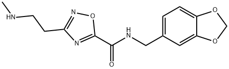 1,2,4-Oxadiazole-5-carboxamide, N-(1,3-benzodioxol-5-ylmethyl)-3-[2-(methylamino)ethyl]-