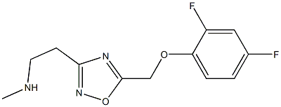 2-[5-[(2,4-difluorophenoxy)methyl]-1,2,4-oxadiazol-3-yl]-N-methylethanamine