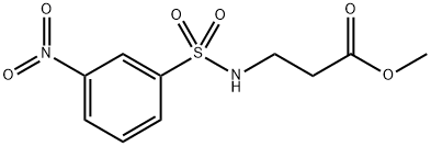 β-Alanine, N-[(3-nitrophenyl)sulfonyl]-, methyl ester