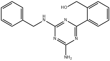 Benzenemethanol, 2-[4-amino-6-[(phenylmethyl)amino]-1,3,5-triazin-2-yl]-