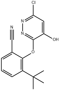 2-[(6-Chloro-4-hydroxy-pyridazin-3-yloxy)]-3-(tert-butyl)-benzonitrile