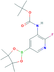 tert-Butyl (2-fluoro-5-(4,4,5,5-tetramethyl-1,3,2-dioxaborolan-2-yl)pyridin-3-yl)carbamate