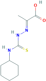 (2E)-2-[2-[(Cyclohexylamino)thioxomethyl]hydrazinylidene]propanoic Acid