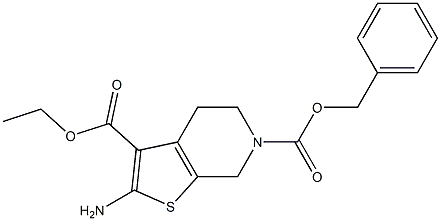 2-氨基-4,7-二氢-5H-噻吩并[2,3-c]吡啶-3,6-二羧酸 6-苄酯3-乙酯