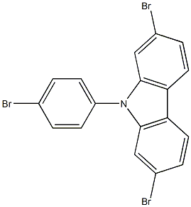 9H-Carbazole, 2,7-dibromo-9-(4-bromophenyl)-