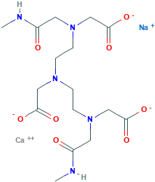 calcium sodium 2-[bis[2-(carboxylatomethyl-(methylcarbamoylmethyl)amino)ethyl]amino]acetate