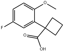 1-(5-fluoro-2-methoxyphenyl)cyclobutane-1-carboxylic acid