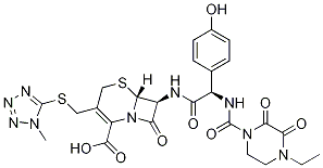 头孢哌酮杂质F(6R,7S)-7-[(2R)-2-[(4-乙基-2,3-二氧代-1-哌嗪基)羰基]氨基]-2-(4-羟基苯基)乙酰基]氨基]-3-[(1-甲基-1H-四唑-5-基)硫]甲基]-8-氧代-5-硫杂-1-氮杂双环[4.2.0]辛-2-烯-2-羧酸