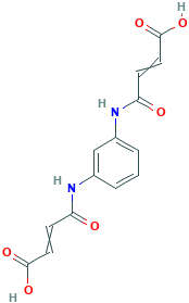 (Z)-4-[3-[[(Z)-3-carboxyprop-2-enoyl]amino]anilino]-4-oxobut-2-enoic acid