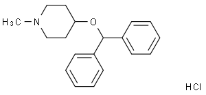 4-DIPHENYLMETHOXY-1-METHYLPIPERIDINE HYDROCHLORIDE MONOHYDRATE